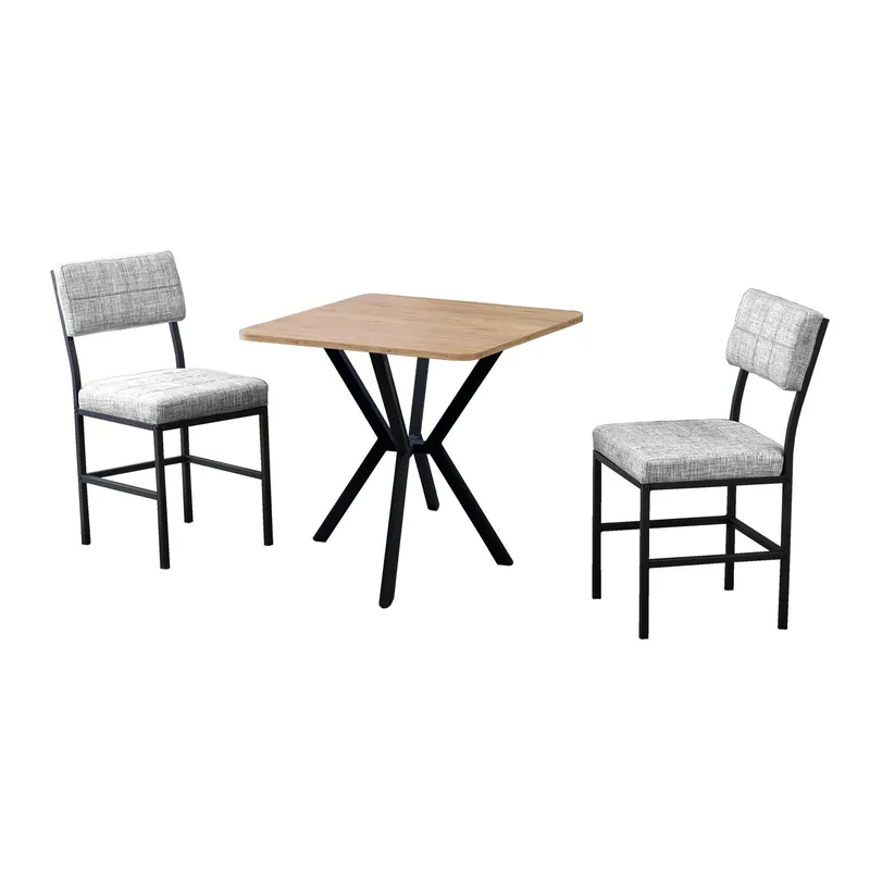 Stedum Matgrupp Bord 70 cm + 2 Stolar - Grå Valnöt - Möbler - Matplats - Matgrupp & matbord med stolar