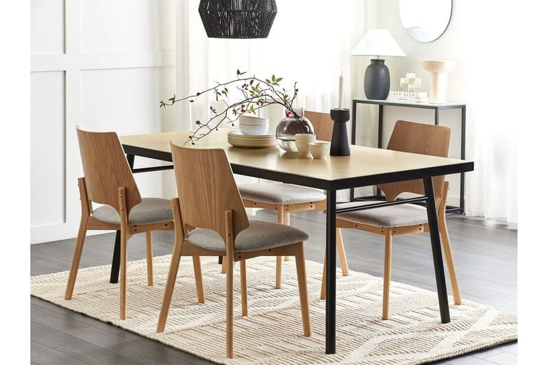 Stensville Matbord 90x90 cm - Ljusbrun/Svart - Möbler - Matplats - Matbord & köksbord
