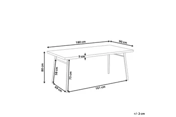 Stensville Matbord 90x90 cm - Ljusbrun/Svart - Möbler - Matplats - Matbord & köksbord