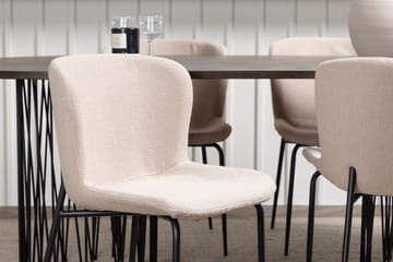 Stone Matbord 220x100x74 cm Oval med 4 Modesto Matstol - Möbler - Matplats - Matgrupp & matbord med stolar