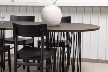 Stone Matbord 220x100x74 cm Oval med 4 Montros Matstol - Möbler - Matplats - Matgrupp & matbord med stolar