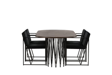 Stone Matbord 220x100x74 cm Oval med 4 Richmond Matstol - Möbler - Matplats - Matgrupp & matbord med stolar