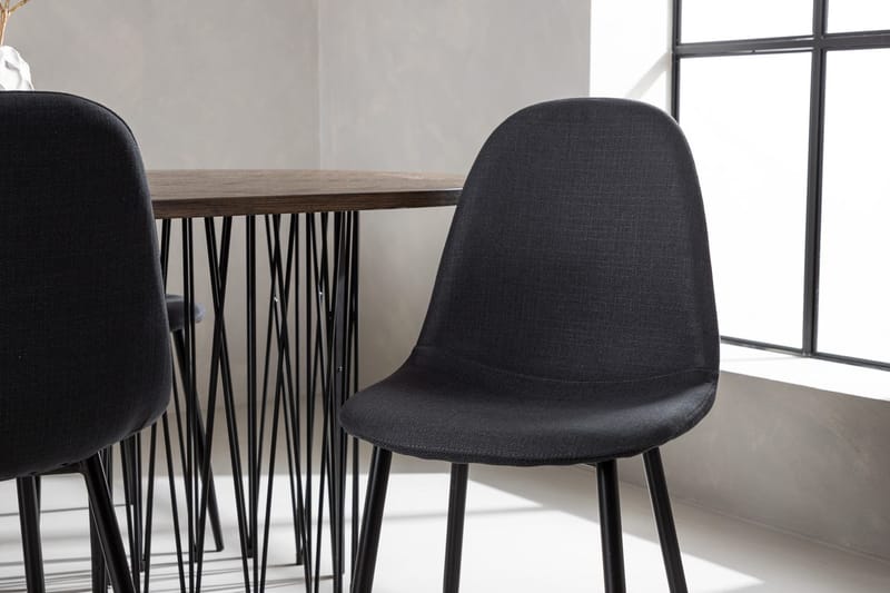Stone Matbord 220x100x74 cm Oval med 6 Polar Matstol - Möbler - Matplats - Matgrupp & matbord med stolar