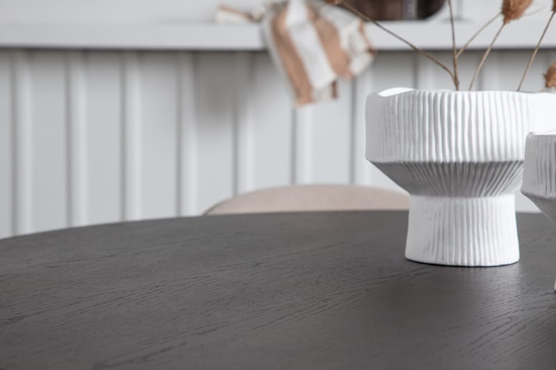 Stone Matgrupp 120 cm Rund med 4 Velvet stolar - Beige - Möbler - Matplats - Matgrupp & matbord med stolar