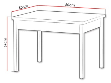 Storys Matbord 80x57 cm - Beige, ek - Möbler - Matplats - Matbord & köksbord