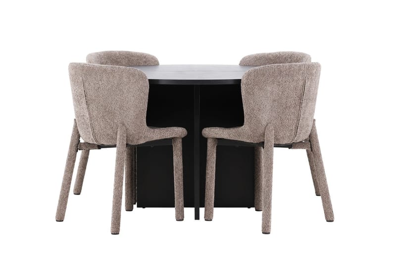 Strada Matbord 120 cm Rektangulär med 4 Astoria Matstol - Möbler - Matplats - Matgrupp & matbord med stolar