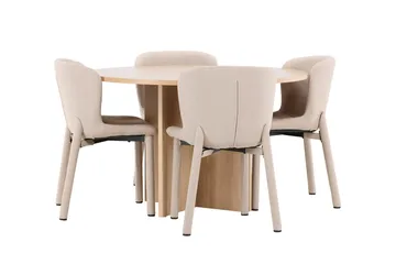Strada Matbord 120 cm Rektangulär med 4 Astoria Matstol - Möbler - Matplats - Matgrupp & matbord med stolar