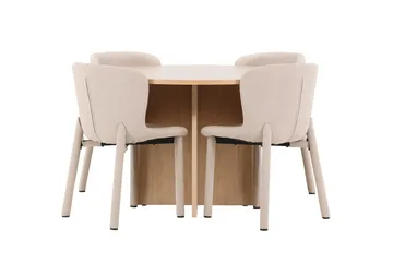 Strada Matbord 120 cm Rektangulär med 4 Astoria Matstol - Möbler - Matplats - Matgrupp & matbord med stolar