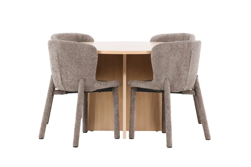 Strada Matbord 120 cm Rektangulär med 4 Astoria Matstol - Möbler - Matplats - Matgrupp & matbord med stolar