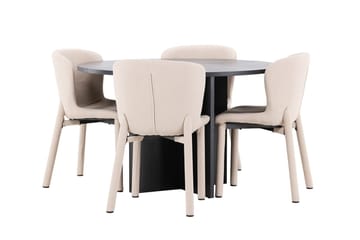 Strada Matbord 120 cm Rektangulär med 4 Astoria Matstol - Möbler - Matplats - Matgrupp & matbord med stolar