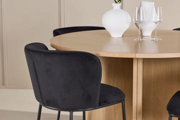 Strada Matbord 120 cm Rektangulär med 4 Edina Matstol - Möbler - Matplats - Matgrupp & matbord med stolar
