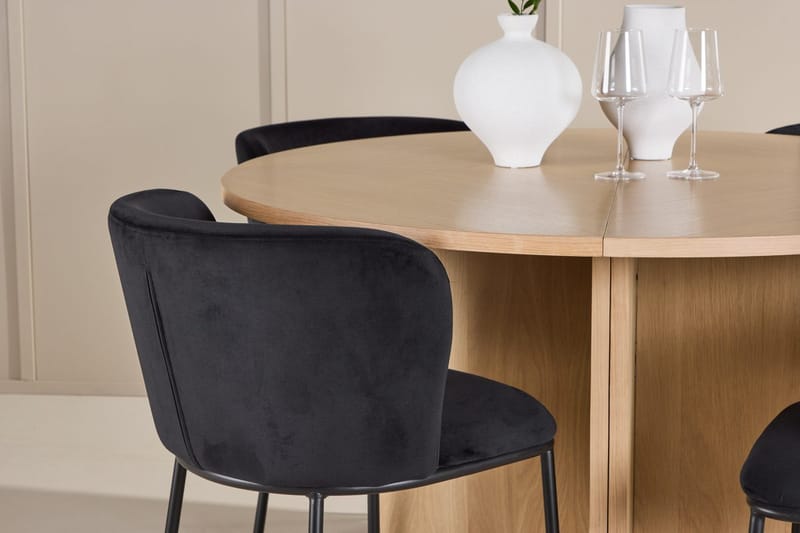 Strada Matbord 120 cm Rektangulär med 4 Edina Matstol - Möbler - Matplats - Matgrupp & matbord med stolar