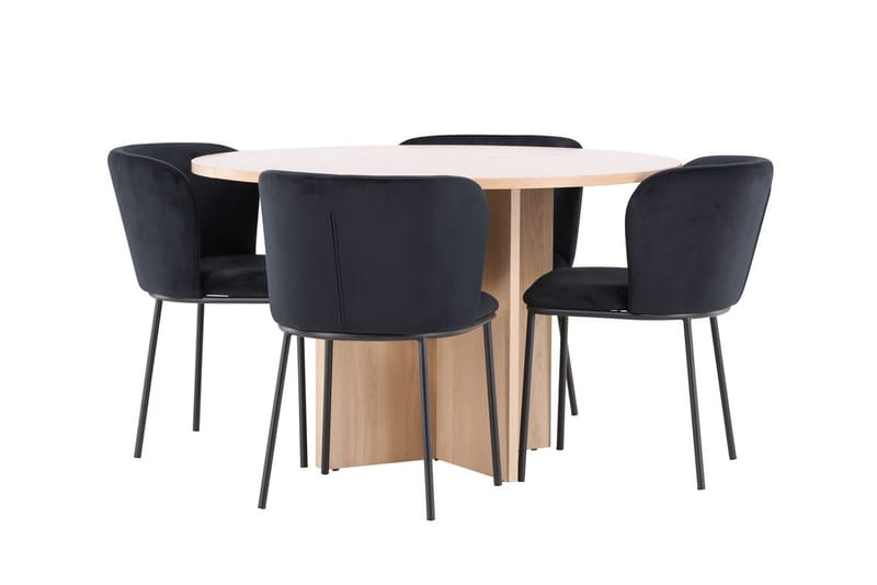 Strada Matbord 120 cm Rektangulär med 4 Edina Matstol - Möbler - Matplats - Matgrupp & matbord med stolar