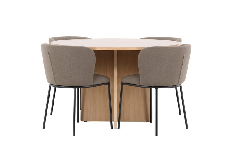 Strada Matbord 120 cm Rektangulär med 4 Edina Matstol - Möbler - Matplats - Matgrupp & matbord med stolar