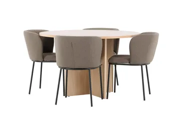 Strada Matbord 120 cm Rektangulär med 4 Edina Matstol - Möbler - Matplats - Matgrupp & matbord med stolar
