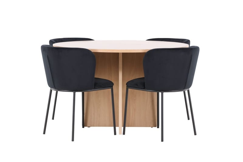 Strada Matbord 120 cm Rektangulär med 4 Edina Matstol - Möbler - Matplats - Matgrupp & matbord med stolar