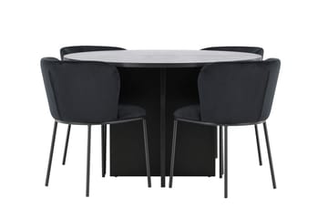 Strada Matbord 120 cm Rektangulär med 4 Edina Matstol - Möbler - Matplats - Matgrupp & matbord med stolar