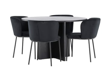 Strada Matbord 120 cm Rektangulär med 4 Edina Matstol - Möbler - Matplats - Matgrupp & matbord med stolar