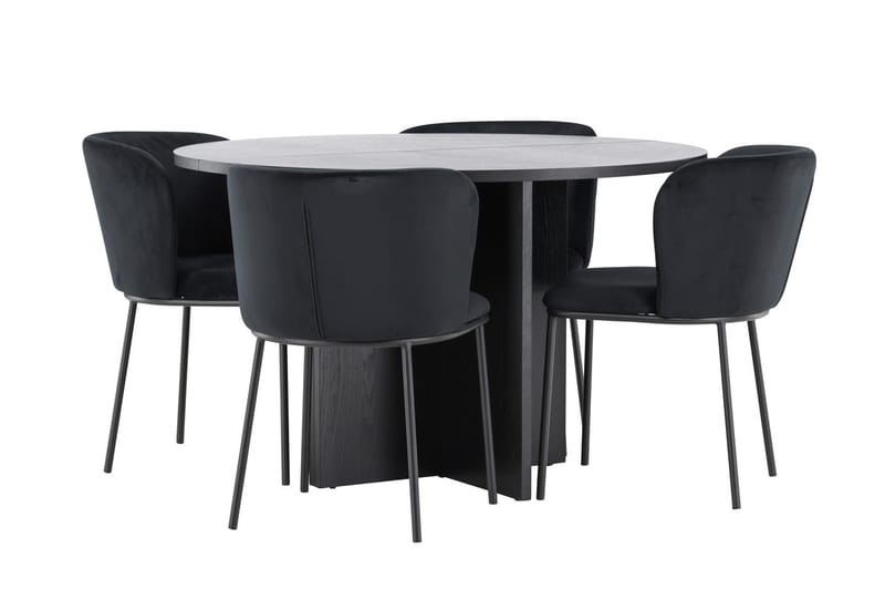 Strada Matbord 120 cm Rektangulär med 4 Edina Matstol - Möbler - Matplats - Matgrupp & matbord med stolar