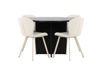 Strada Matbord 120 cm Rektangulär med 4 Lilja Matstol - Möbler - Matplats - Matgrupp & matbord med stolar