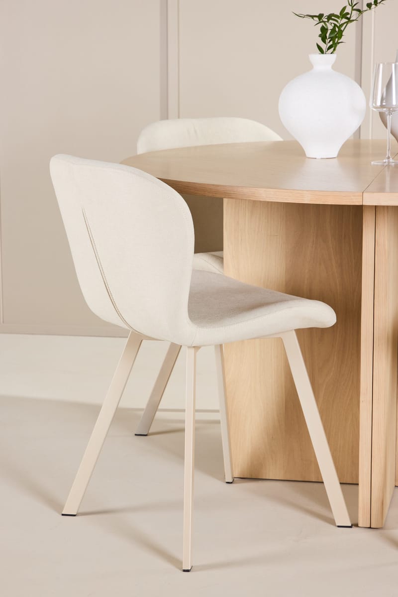 Strada Matbord 120 cm Rektangulär med 4 Lilja Matstol - Möbler - Matplats - Matgrupp & matbord med stolar