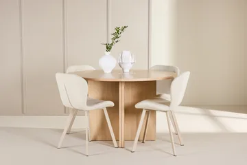 Strada Matbord 120 cm Rektangulär med 4 Lilja Matstol - Möbler - Matplats - Matgrupp & matbord med stolar