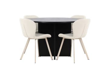 Strada Matbord 120 cm Rektangulär med 4 Lilja Matstol - Möbler - Matplats - Matgrupp & matbord med stolar