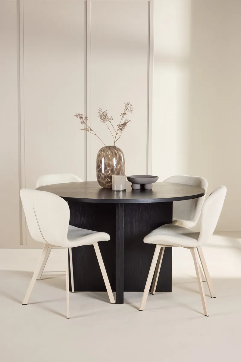 Strada Matbord 120 cm Rektangulär med 4 Lilja Matstol - Möbler - Matplats - Matgrupp & matbord med stolar