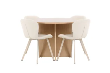 Strada Matbord 120 cm Rektangulär med 4 Lilja Matstol - Möbler - Matplats - Matgrupp & matbord med stolar