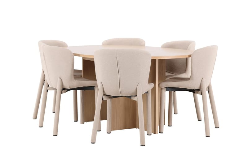 Strada Matbord 120 cm Rektangulär med 6 Astoria Matstol - Möbler - Matplats - Matgrupp & matbord med stolar