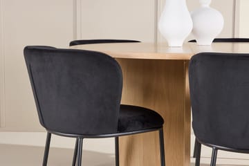Strada Matbord 120 cm Rektangulär med 6 Edina Matstol - Möbler - Matplats - Matgrupp & matbord med stolar