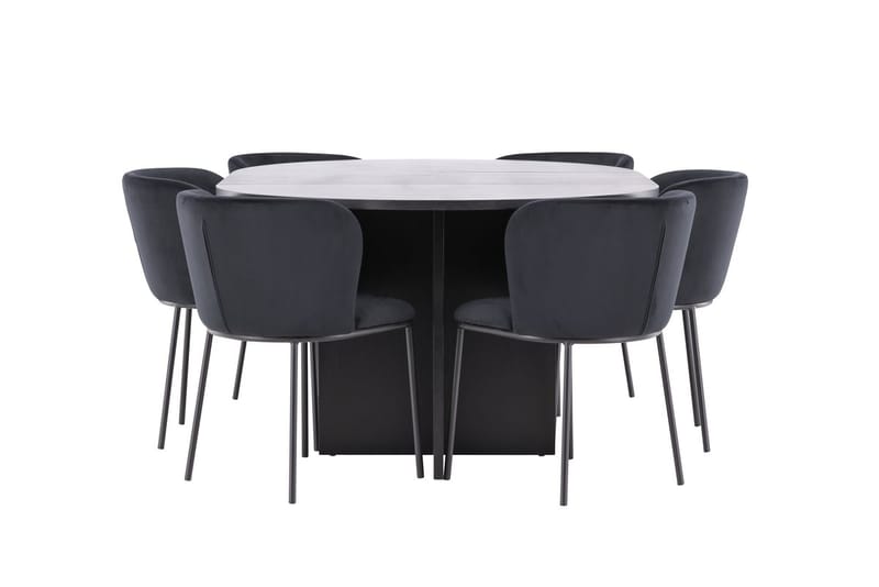 Strada Matbord 120 cm Rektangulär med 6 Edina Matstol - Möbler - Matplats - Matgrupp & matbord med stolar
