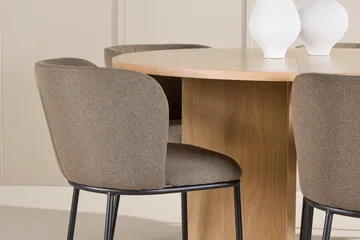 Strada Matbord 120 cm Rektangulär med 6 Edina Matstol - Möbler - Matplats - Matgrupp & matbord med stolar