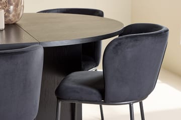 Strada Matbord 120 cm Rektangulär med 6 Edina Matstol - Möbler - Matplats - Matgrupp & matbord med stolar