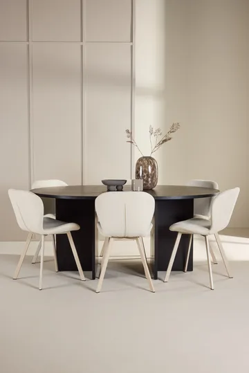 Strada Matbord 120 cm Rektangulär med 6 Lilja Matstol - Möbler - Matplats - Matgrupp & matbord med stolar