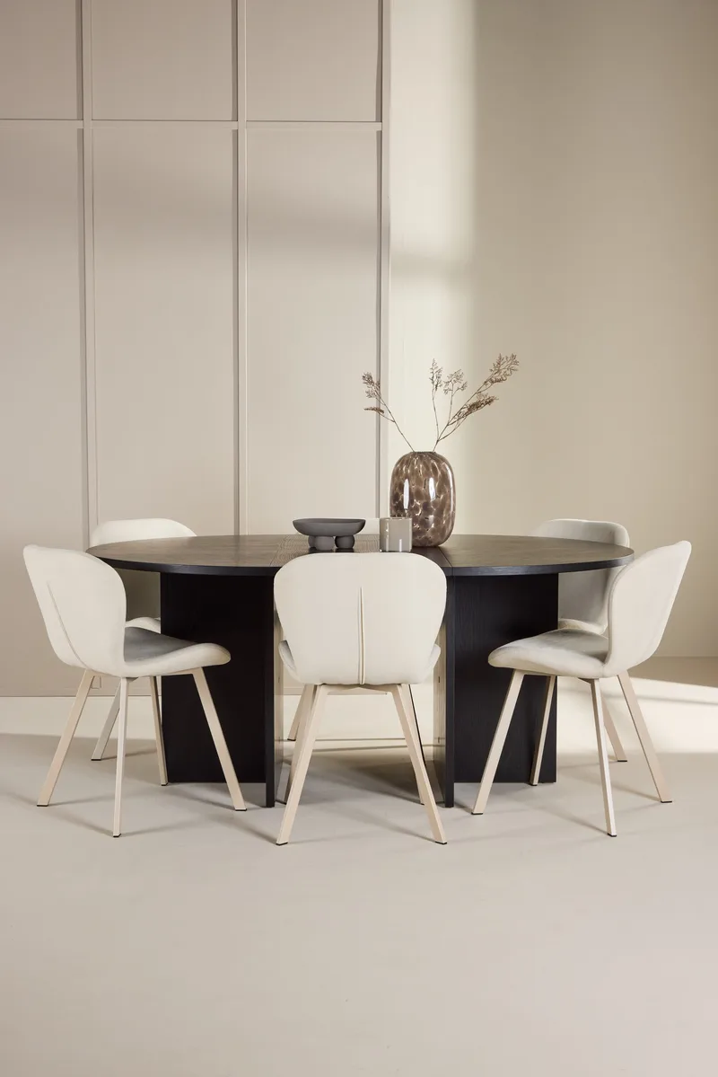 Strada Matbord 120 cm Rektangulär med 6 Lilja Matstol - Möbler - Matplats - Matgrupp & matbord med stolar