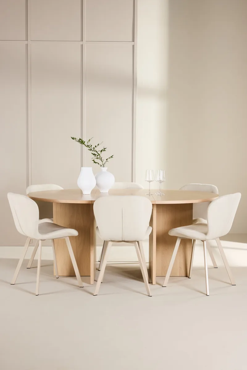 Strada Matbord 120 cm Rektangulär med 6 Lilja Matstol - Möbler - Matplats - Matgrupp & matbord med stolar