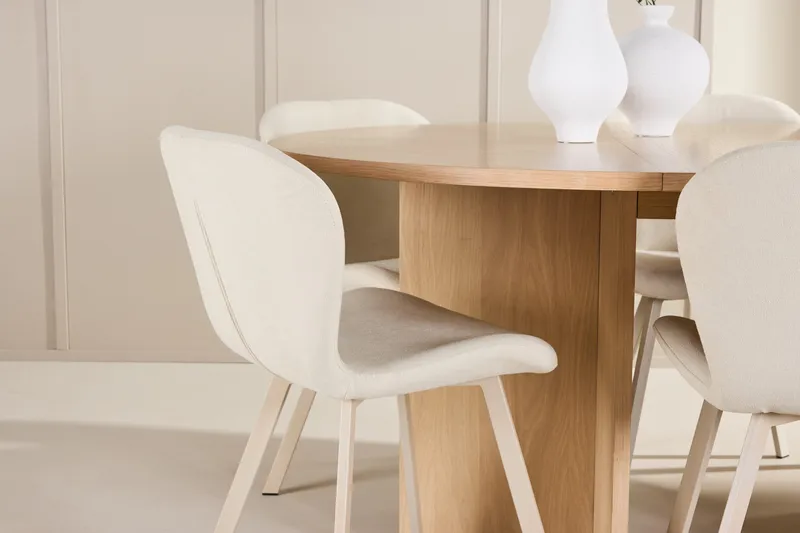 Strada Matbord 120 cm Rektangulär med 6 Lilja Matstol - Möbler - Matplats - Matgrupp & matbord med stolar