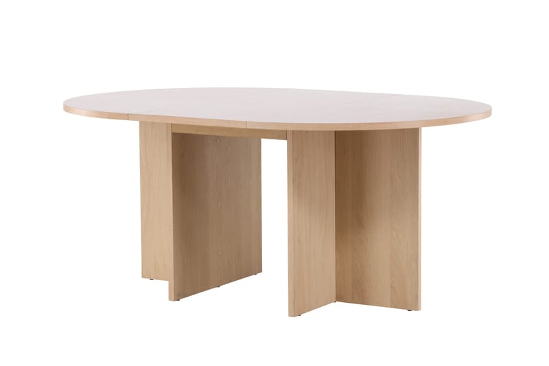 Strada Rektangulärt Matbord 120 cm med Trä- och Ekutseende - Whitewash - Möbler - Matplats - Matbord & köksbord