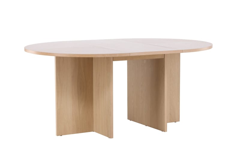Strada Rektangulärt Matbord 120 cm med Trä- och Ekutseende - Whitewash - Möbler - Matplats - Matbord & köksbord