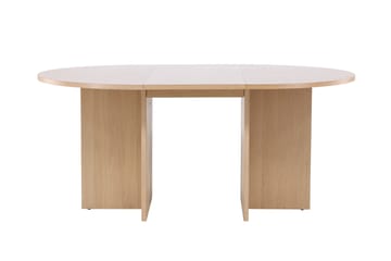 Strada Rektangulärt Matbord 120 cm med Trä- och Ekutseende - Whitewash - Möbler - Matplats - Matbord & köksbord