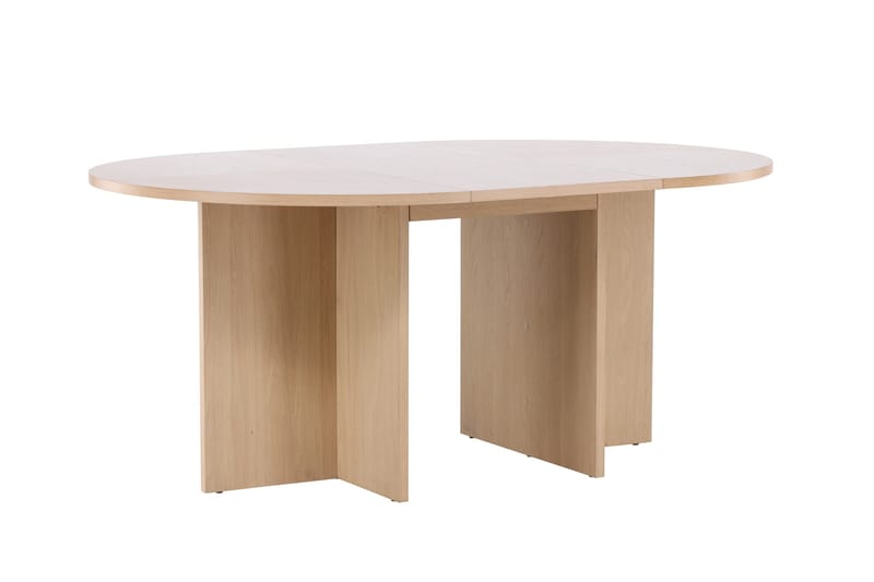 Strada Rektangulärt Matbord 120 cm med Trä- och Ekutseende - Whitewash - Möbler - Matplats - Matbord & köksbord