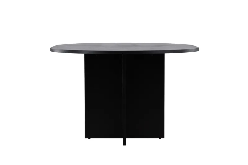 Strada Rektangulärt Matbord 120 cm med Trä- och Valnötsutseende - Svart - Möbler - Matplats - Matbord & köksbord