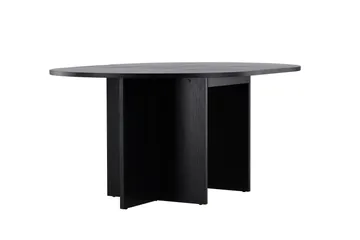 Strada Rektangulärt Matbord 120 cm med Trä- och Valnötsutseende - Svart - Möbler - Matplats - Matbord & köksbord