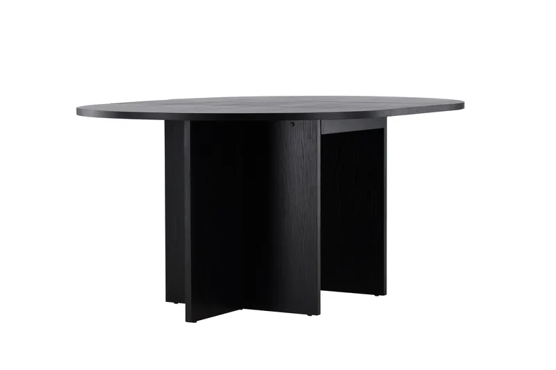Strada Rektangulärt Matbord 120 cm med Trä- och Valnötsutseende - Svart - Möbler - Matplats - Matbord & köksbord