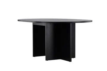 Strada Rektangulärt Matbord 120 cm med Trä- och Valnötsutseende - Svart - Möbler - Matplats - Matbord & köksbord