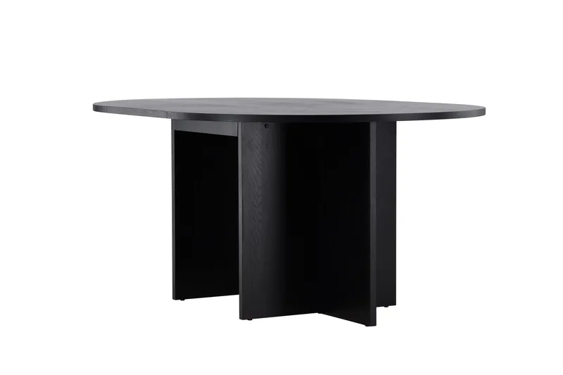 Strada Rektangulärt Matbord 120 cm med Trä- och Valnötsutseende - Svart - Möbler - Matplats - Matbord & köksbord