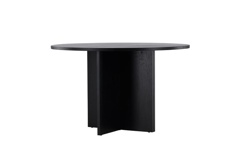 Strada Rektangulärt Matbord 120 cm med Trä- och Valnötsutseende - Svart - Möbler - Matplats - Matbord & köksbord