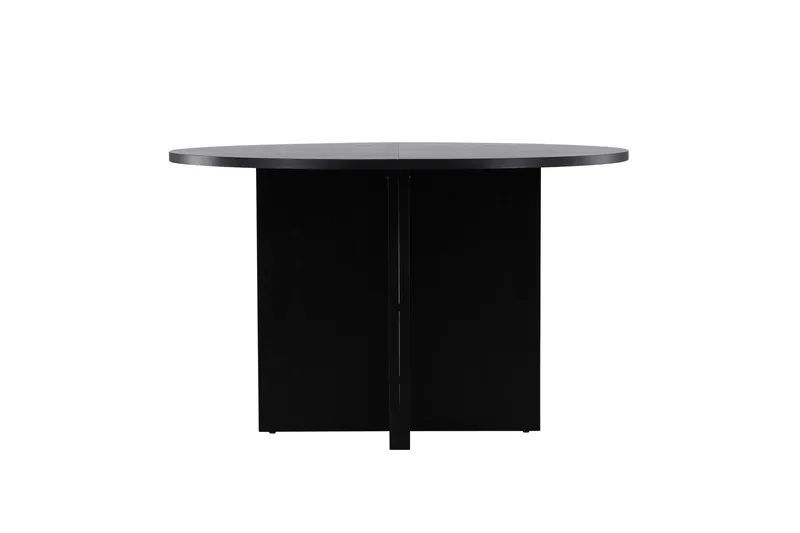 Strada Rektangulärt Matbord 120 cm med Trä- och Valnötsutseende - Svart - Möbler - Matplats - Matbord & köksbord