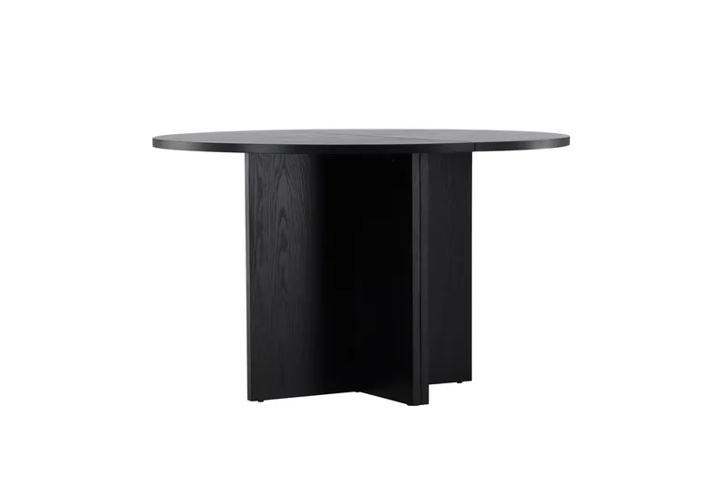 Strada Rektangulärt Matbord 120 cm med Trä- och Valnötsutseende - Svart - Möbler - Matplats - Matbord & köksbord